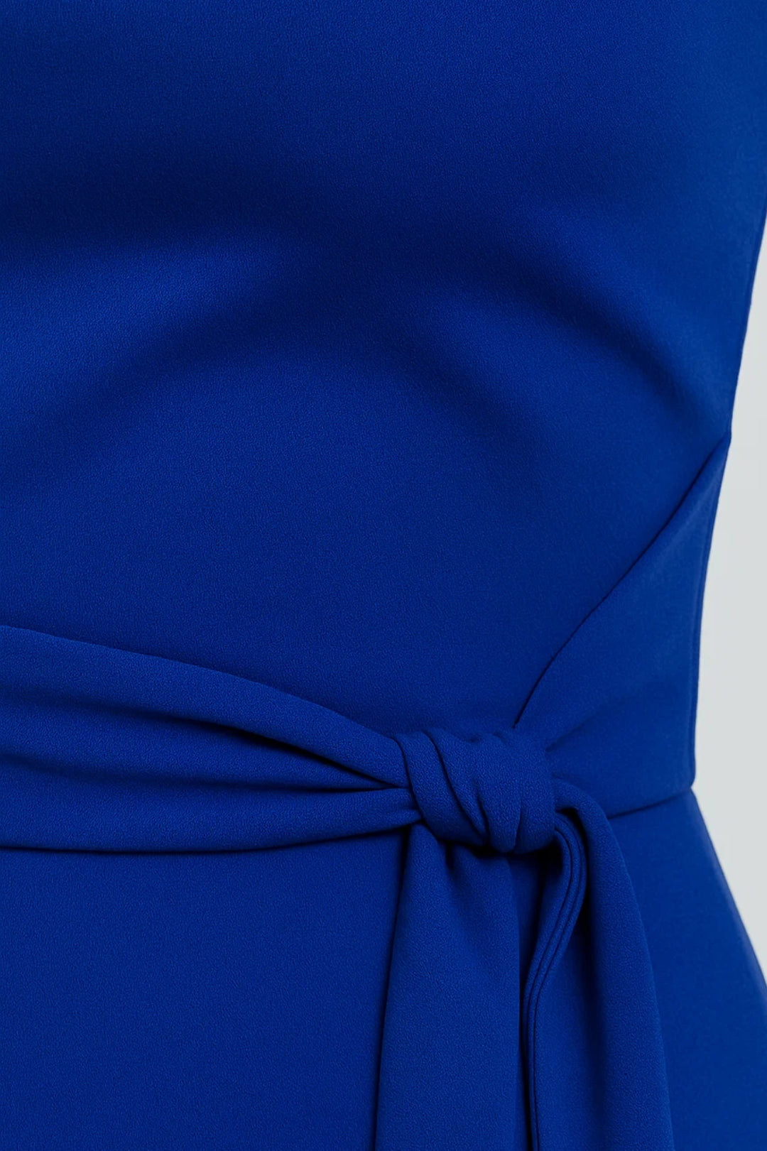 One-Shoulder Long Dress with Belt | Flowing Line | Minimal Elegance